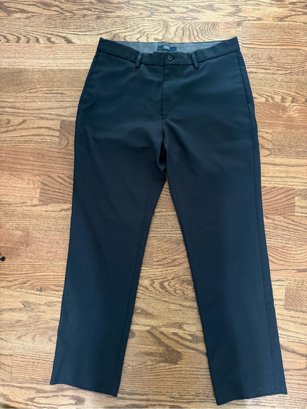 Chaps Men's Black Dress Pants - Modern Straight Fit
